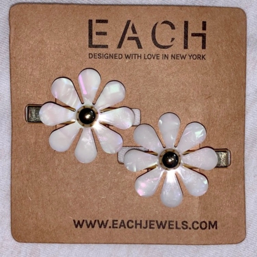 Each Jewels Flower Barrette Set